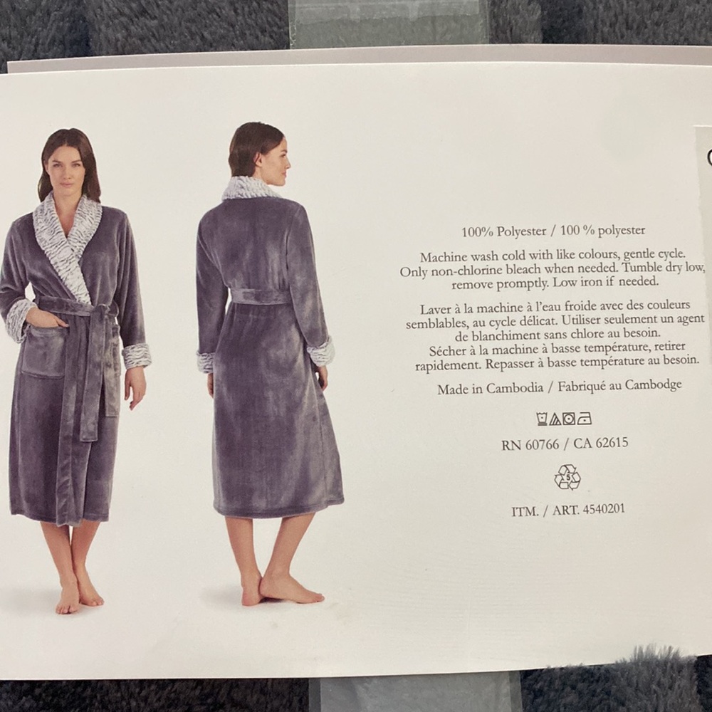 Plush Wrap Robe - Picture 3 of 3